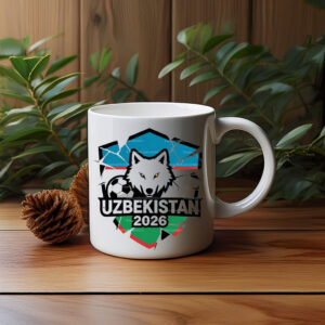 Uzbekistan 2026 Wolf Soccer Mug