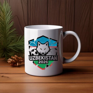 Uzbekistan 2026 Wolf Soccer Mug
