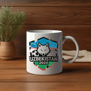 Uzbekistan 2026 Wolf Soccer Mug