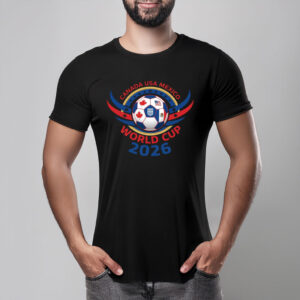 World Cup 2026 Canada USA Mexico Crest Soccer Shirt