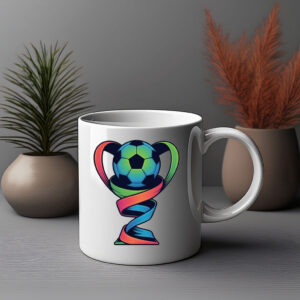 World Cup 2026 Color Ribbon Trophy Coffee Mug