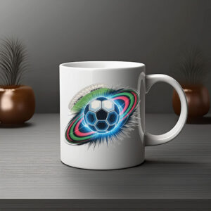 World Cup 2026 Cosmic Soccer Ball Coffee Mug