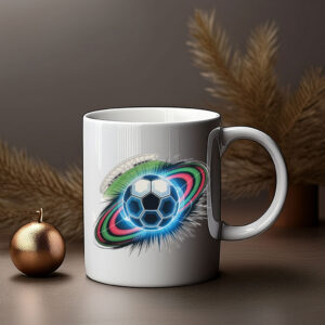 World Cup 2026 Cosmic Soccer Ball Coffee Mug