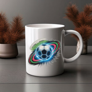 World Cup 2026 Cosmic Soccer Ball Coffee Mug