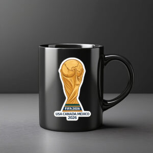 World Cup 2026 Gold Trophy Icon Coffee Mug