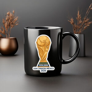 World Cup 2026 Gold Trophy Icon Coffee Mug