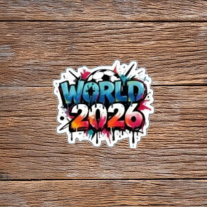 World Cup 2026 Graffiti Style Soccer Sticker