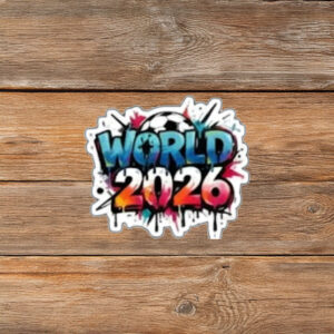 World Cup 2026 Graffiti Style Soccer Sticker