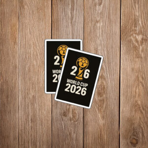 World Cup 2026 Minimal Trophy Logo Sticker