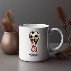 World Cup 2026 Modern Trophy Design Coffee Mug