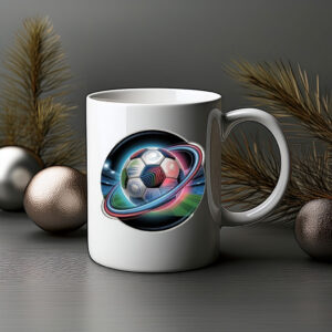 World Cup 2026 Neon Orbit Soccer Coffee Mug