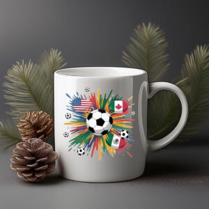 World Cup 2026 North America Soccer Ball Mug