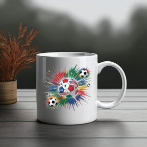 World Cup 2026 Soccer Ball Color Splash Mug