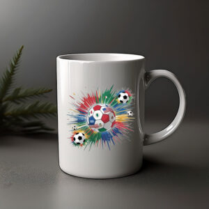 World Cup 2026 Soccer Ball Color Splash Mug