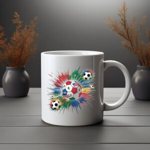 World Cup 2026 Soccer Ball Color Splash Mug