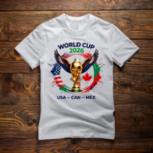 World Cup 2026 USA Canada Mexico Trophy Graphic Shirt