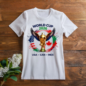 World Cup 2026 USA Canada Mexico Trophy Graphic Shirt