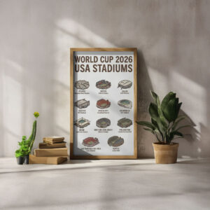 World Cup 2026 USA Stadiums Art Print