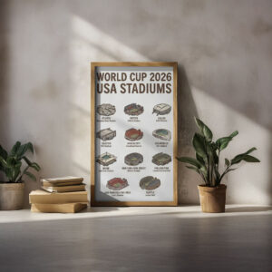 World Cup 2026 USA Stadiums Art Print