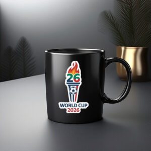 World Cup 2026 Vertical Logo Soccer Mug