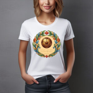 World Cup Championship 2026 Golden Ball Wreath Shirt